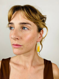 DRAPER BAR - Multicolor Cast Resin Earrings