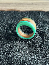 Load image into Gallery viewer, MOLLIS RING - Size 8.5 Cherry Wood Ring with Multi Color Cast Resin
