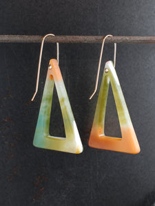 DRAPER ANGLE -  Multicolor Cast Resin Earrings