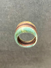 Load image into Gallery viewer, MOLLIS RING - Walnut Wood Ring with Multi Color Cast Resin 2
