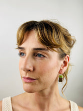 Load image into Gallery viewer, TAB - Walnut Wood Earrings with Jade Resin
