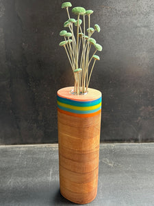 SELECT VASE - Cypress Wood and Cast Resin