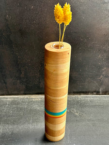 SELECT SMALL WALL VASE - Baton in American Cherry and Cast Resin