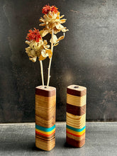 Load image into Gallery viewer, PACIFIC PETITE WALL VASE in Austin Cedar Elm Wood with Cast Resin
