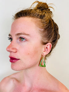 DRAPER ANGLE -  Multicolor Cast Resin Earrings