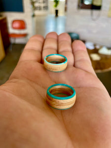 CUSTOM RING SET - Wood Ring with Custom Resin Pour