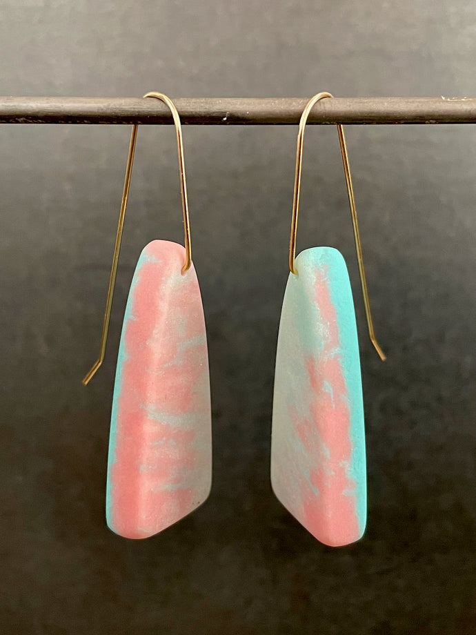 DRAPER DOME -  Earrings in a Multicolor Resin Blend
