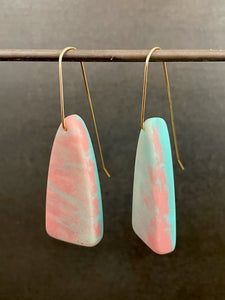 DRAPER DOME -  Earrings in a Multicolor Resin Blend