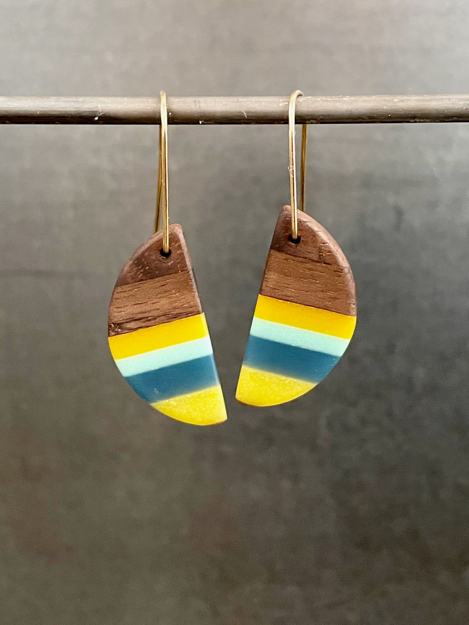 Handmade Wooden Earrings Painted by Hand, Wooden Earrings, Mary Earrings,  Earrings With Silk Thread, Traditional Earrings, Gift for Her. - Etsy