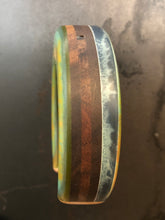 Load image into Gallery viewer, LARGE VEGA CUFF  - Walnut Wood Cuff with Multicolor Cast Resin
