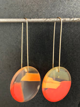 Load image into Gallery viewer, CLARO LONG ROUNDER - Clear Resin with Satsuma and Red
