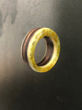Load image into Gallery viewer, MOLLIS RING - Walnut Wood Ring with Multi Color Cast Resin

